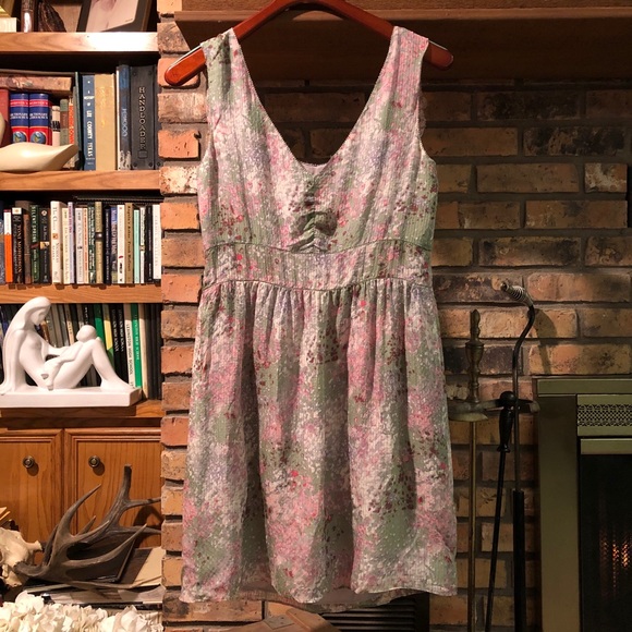 J. CREW Caspia silk watercolor floral dress NWOT - Picture 4 of 6